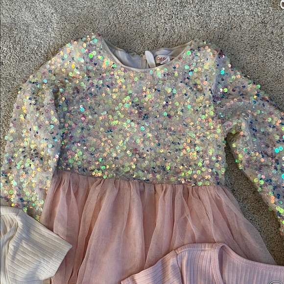 Cat & Jack Kids Dresses - Pink, Purple, Cream pre owned wonder nation - Picture 16 of 16